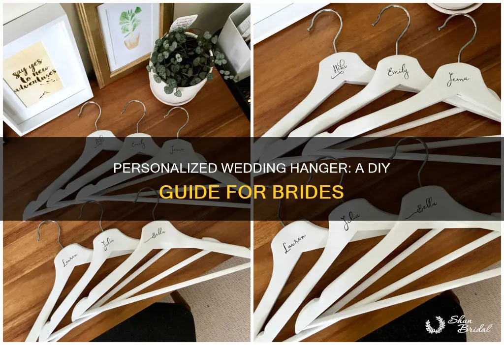 how to make a personalised wedding hanger