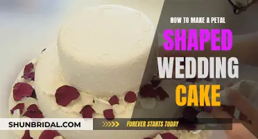 Crafting a Petal-Shaped Wedding Cake: A Step-by-Step Guide