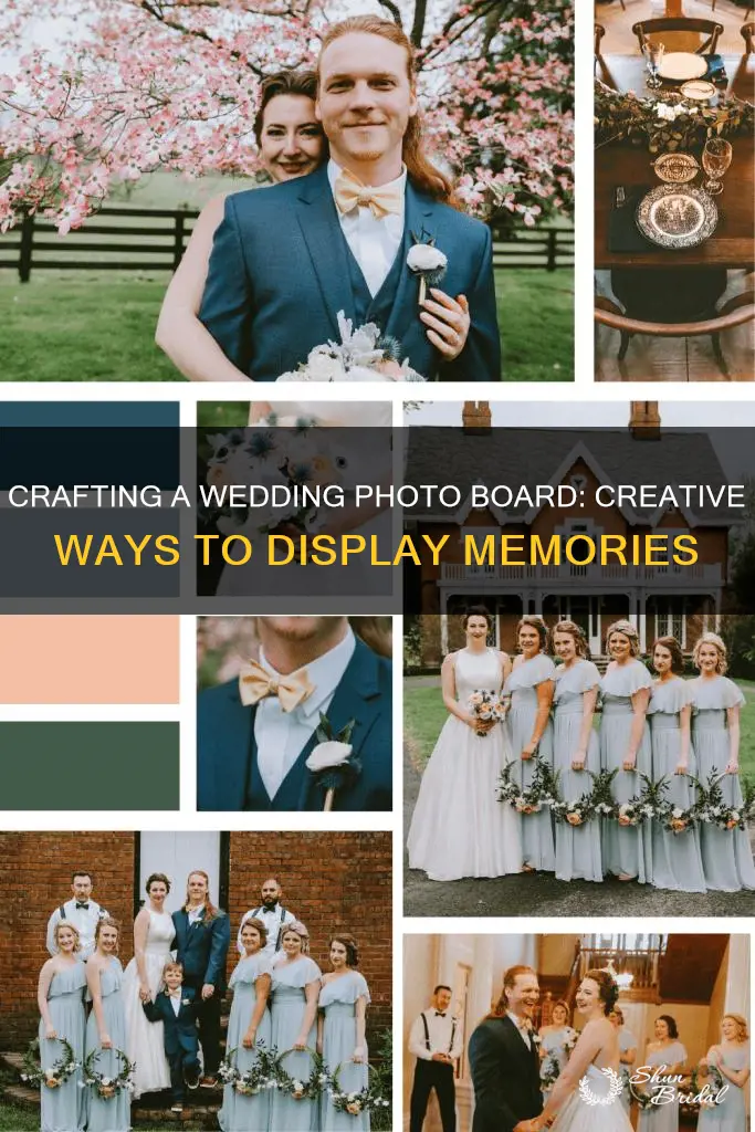 how to make a photo board for a wedding