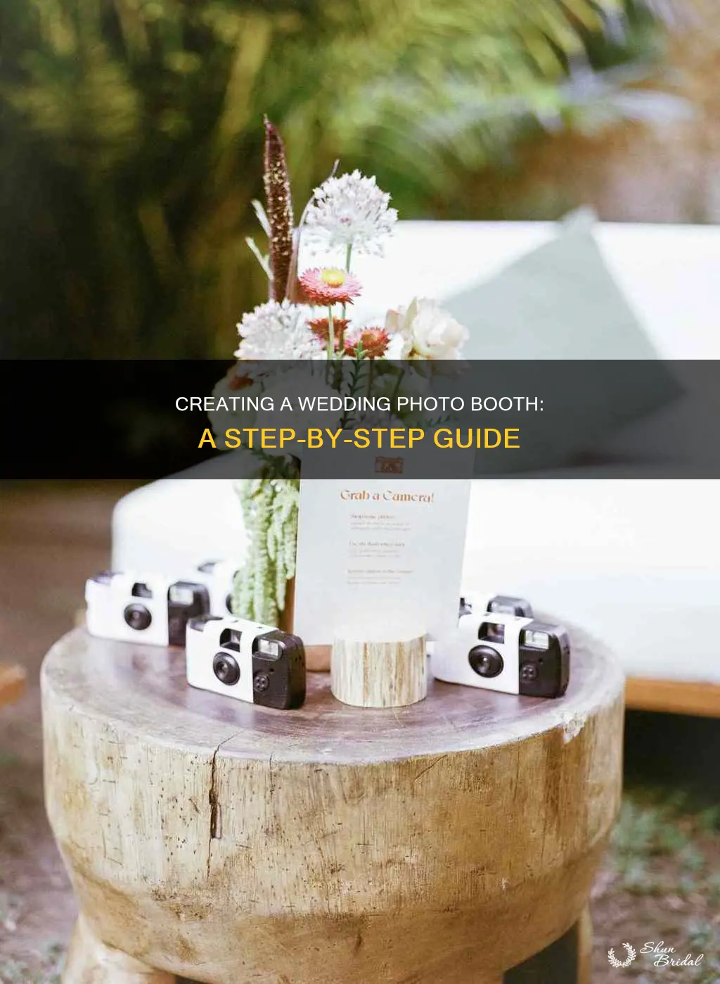 how to make a photo booth for a wedding