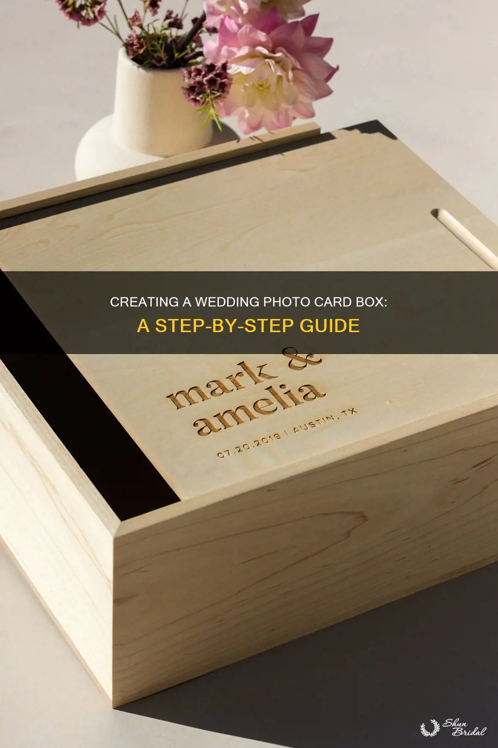 how to make a photo card box for wedding