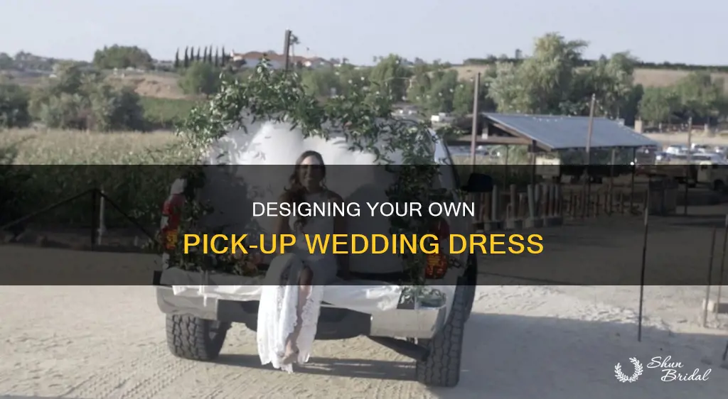 how to make a pick-up wedding dress