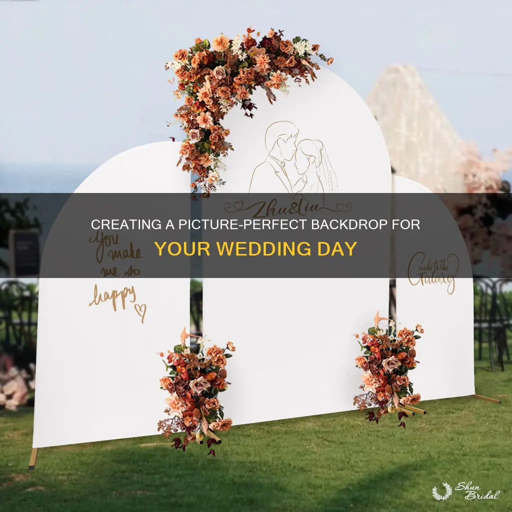 how to make a picture backdrop for wedding