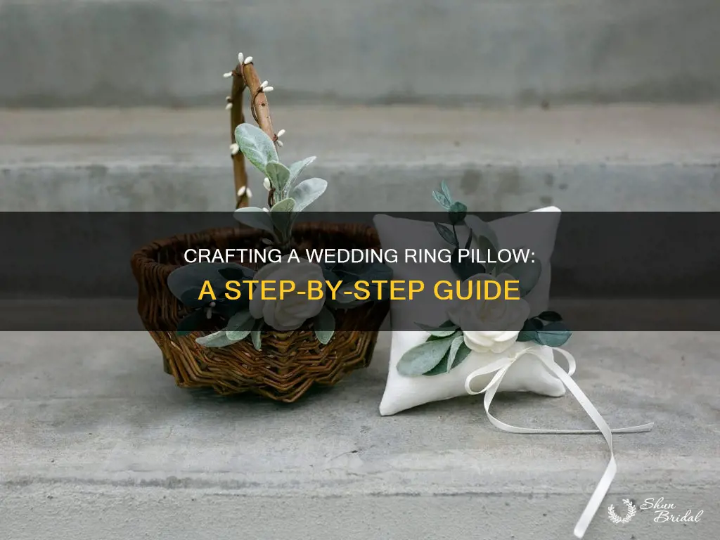 how to make a pillow for wedding rings