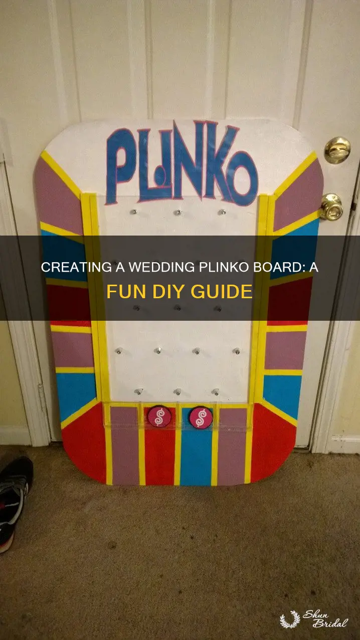 how to make a plinko board for wedding