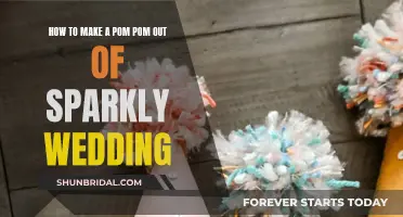 Make Sparkly Wedding Pompoms for a Magical Day