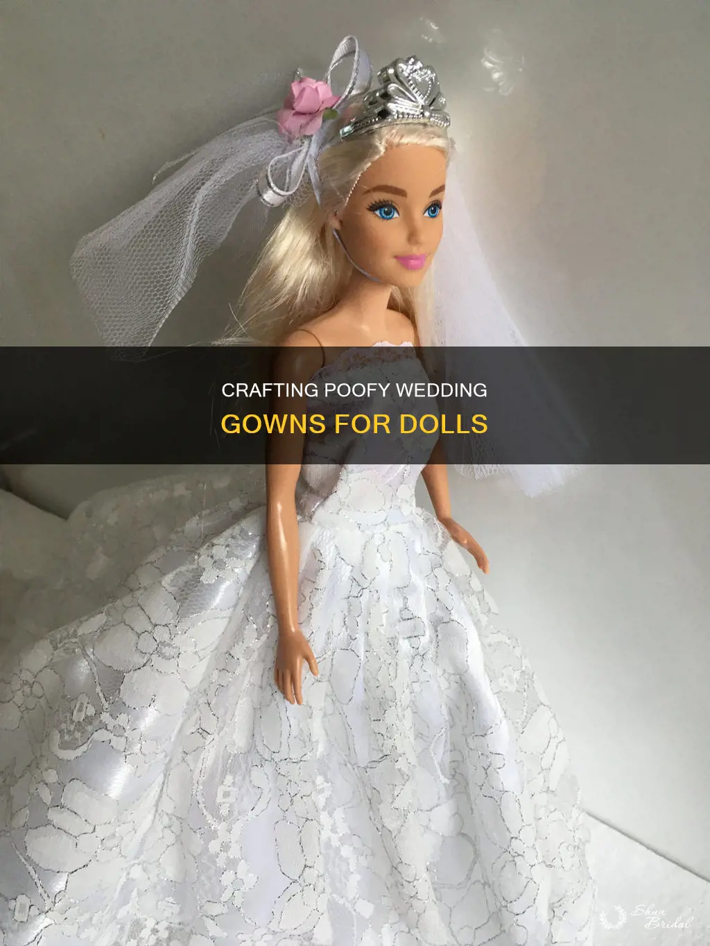 how to make a poofy wedding dress for dolls