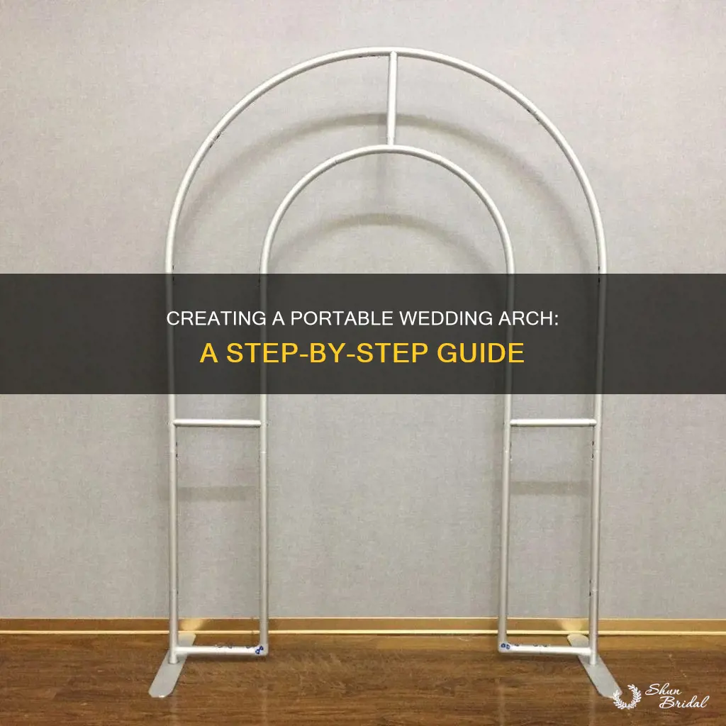 how to make a portable wedding arch