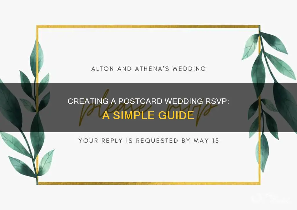 how to make a postcard wedding rsvp