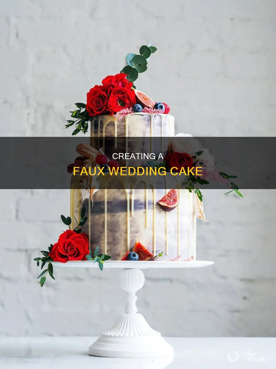 how to make a pretend wedding cake