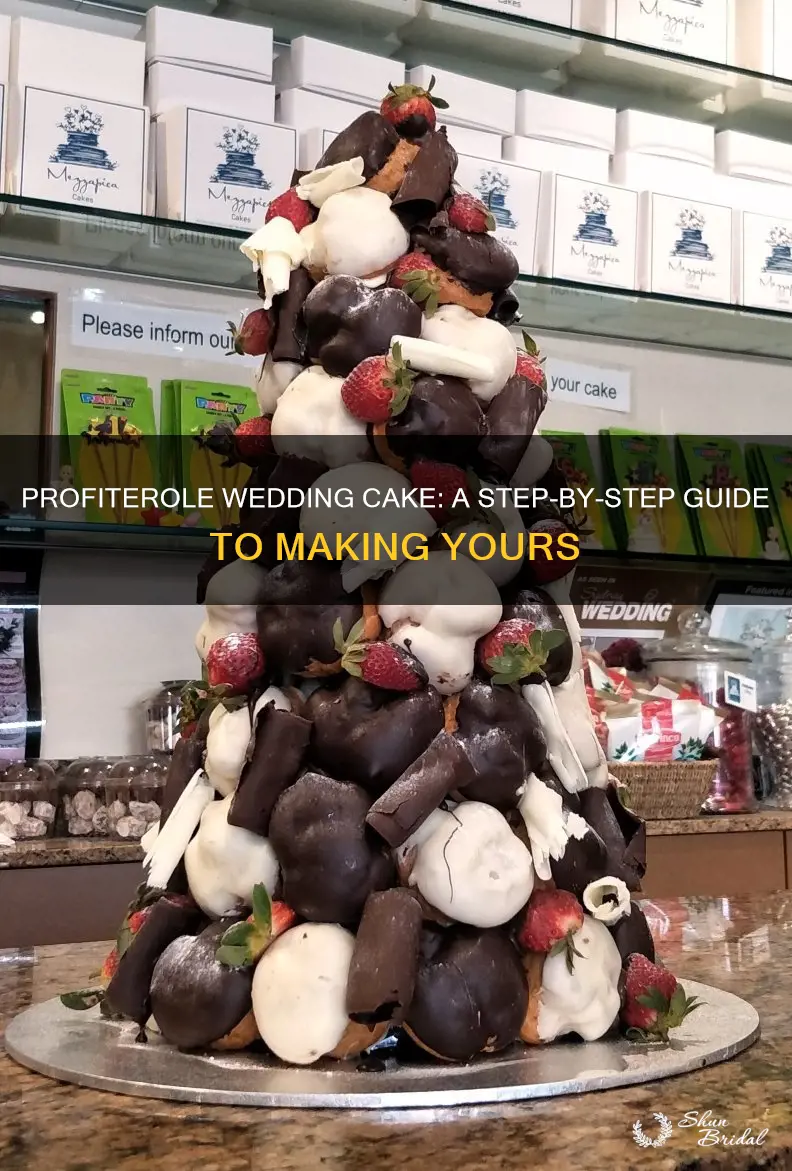 how to make a profiterole wedding cake