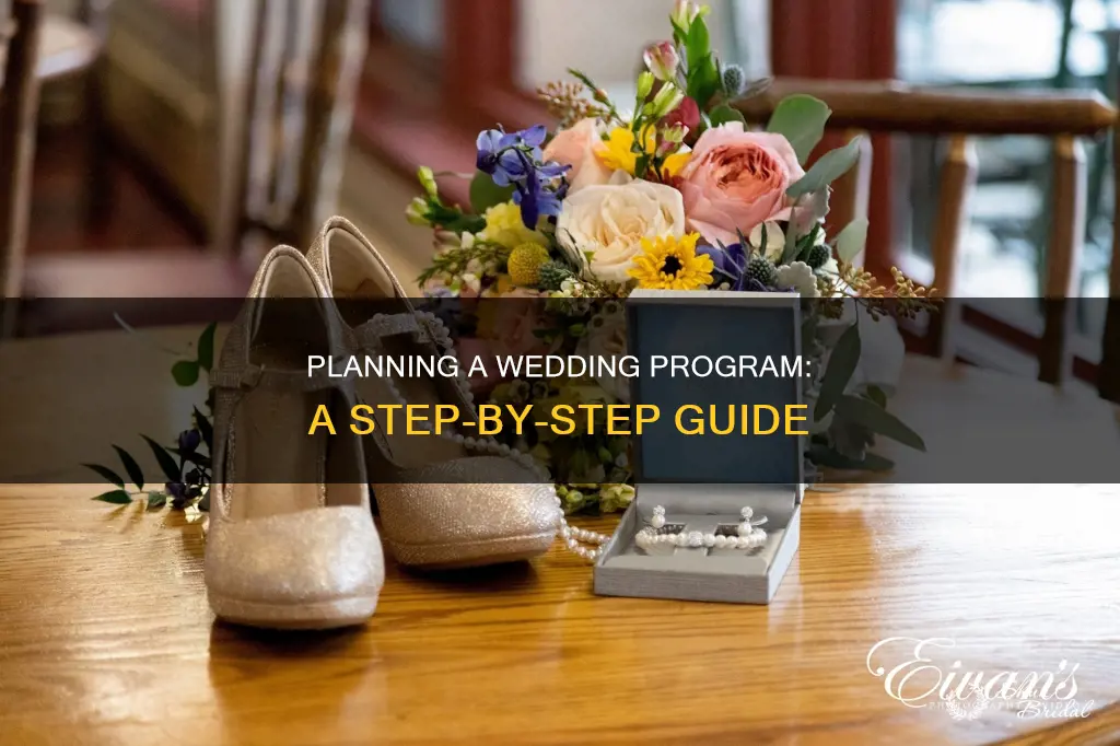 how to make a program for a wedding