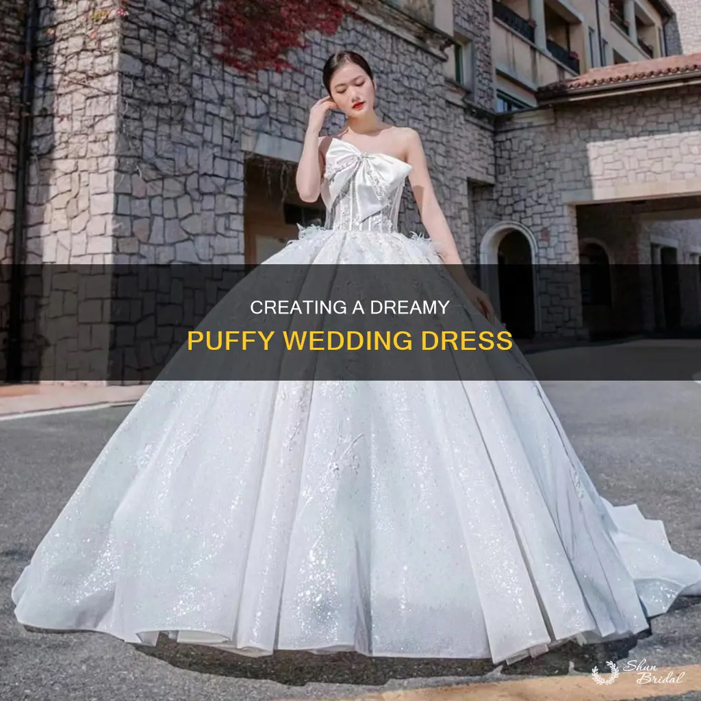 how to make a puffy wedding dress
