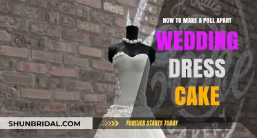 Crafting a Pull-Apart Wedding Dress Cake