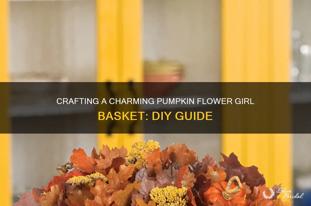how to make a pumpkin flower girl basket
