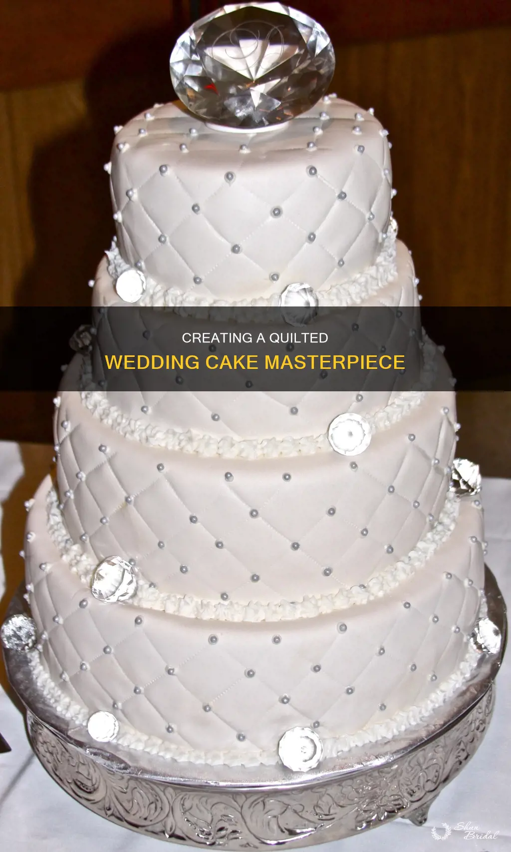 how to make a quilted wedding cake