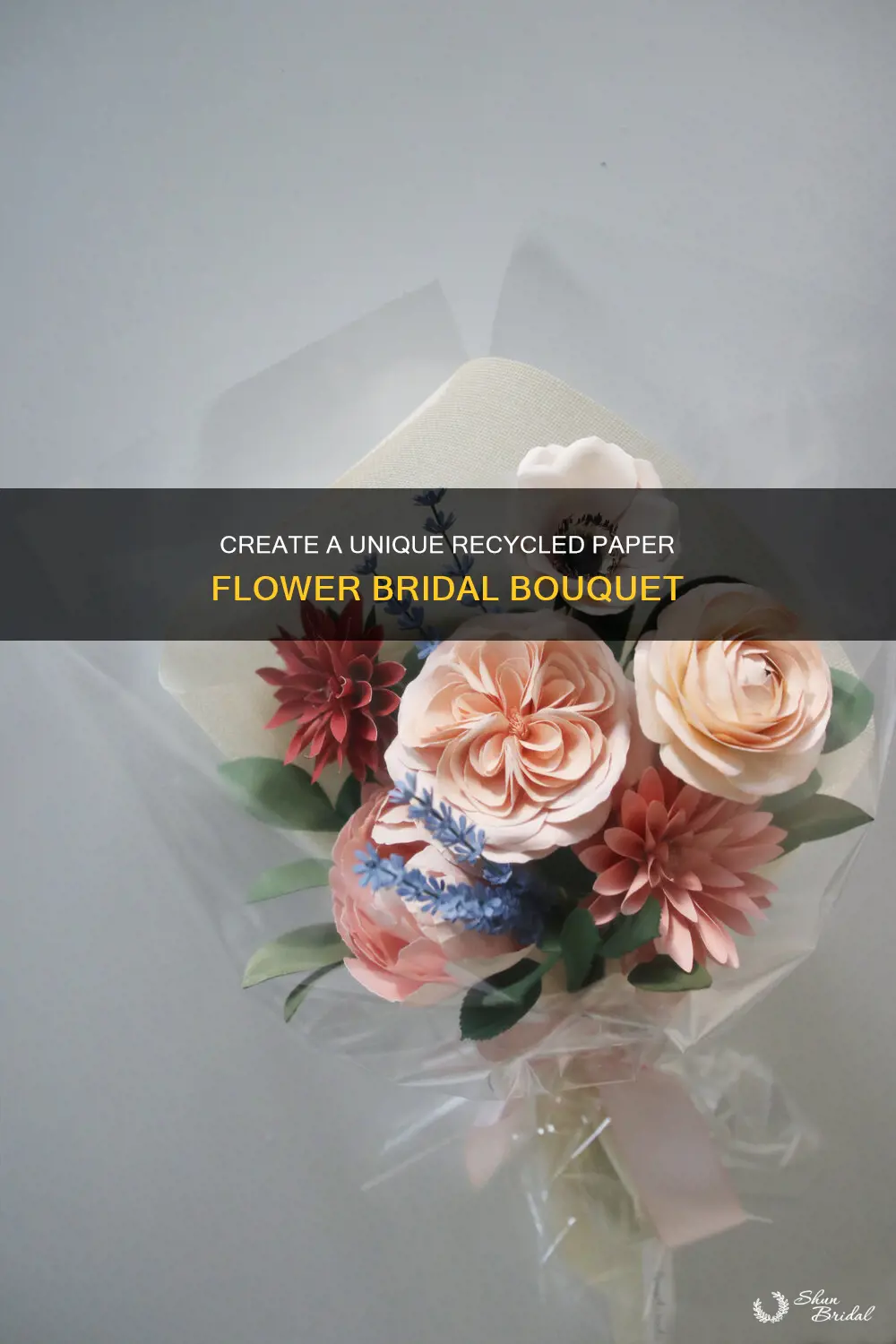 how to make a recycled paper flower wedding bouquet