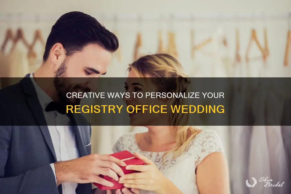 how to make a registry office wedding special