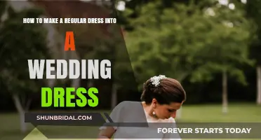 Transforming a Regular Dress into a Wedding Dress