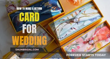 Crafting Wedding Return Cards: A Simple Guide