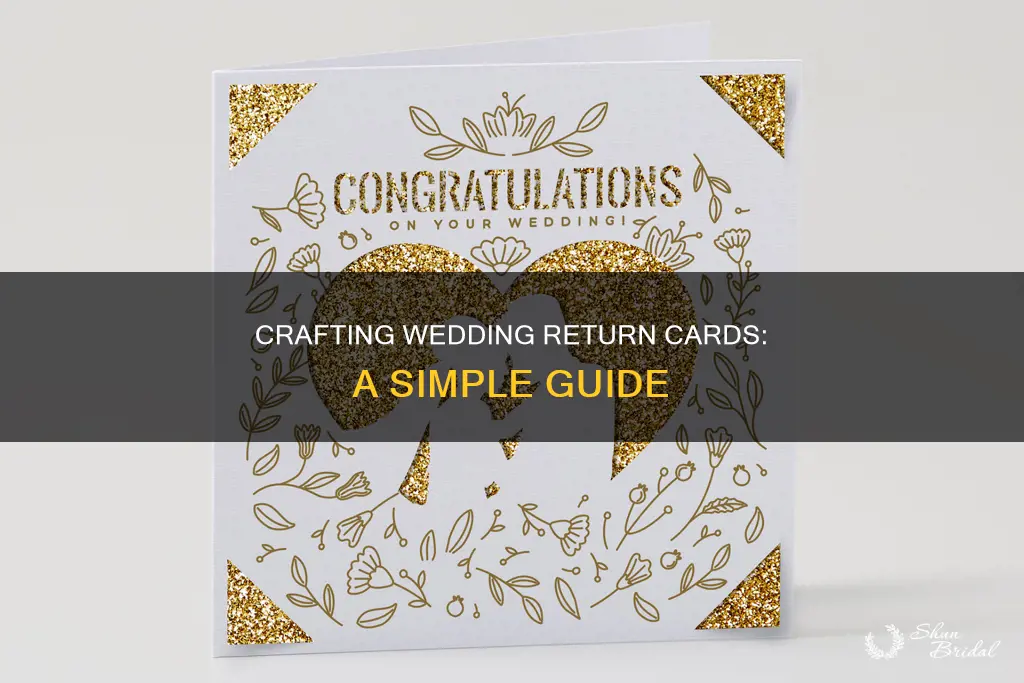 how to make a return card for wedding