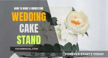 Creating a Sparkling Rhinestone Wedding Cake Stand