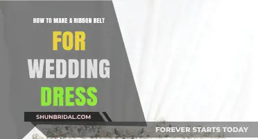 Create a Wedding Dress Ribbon Belt