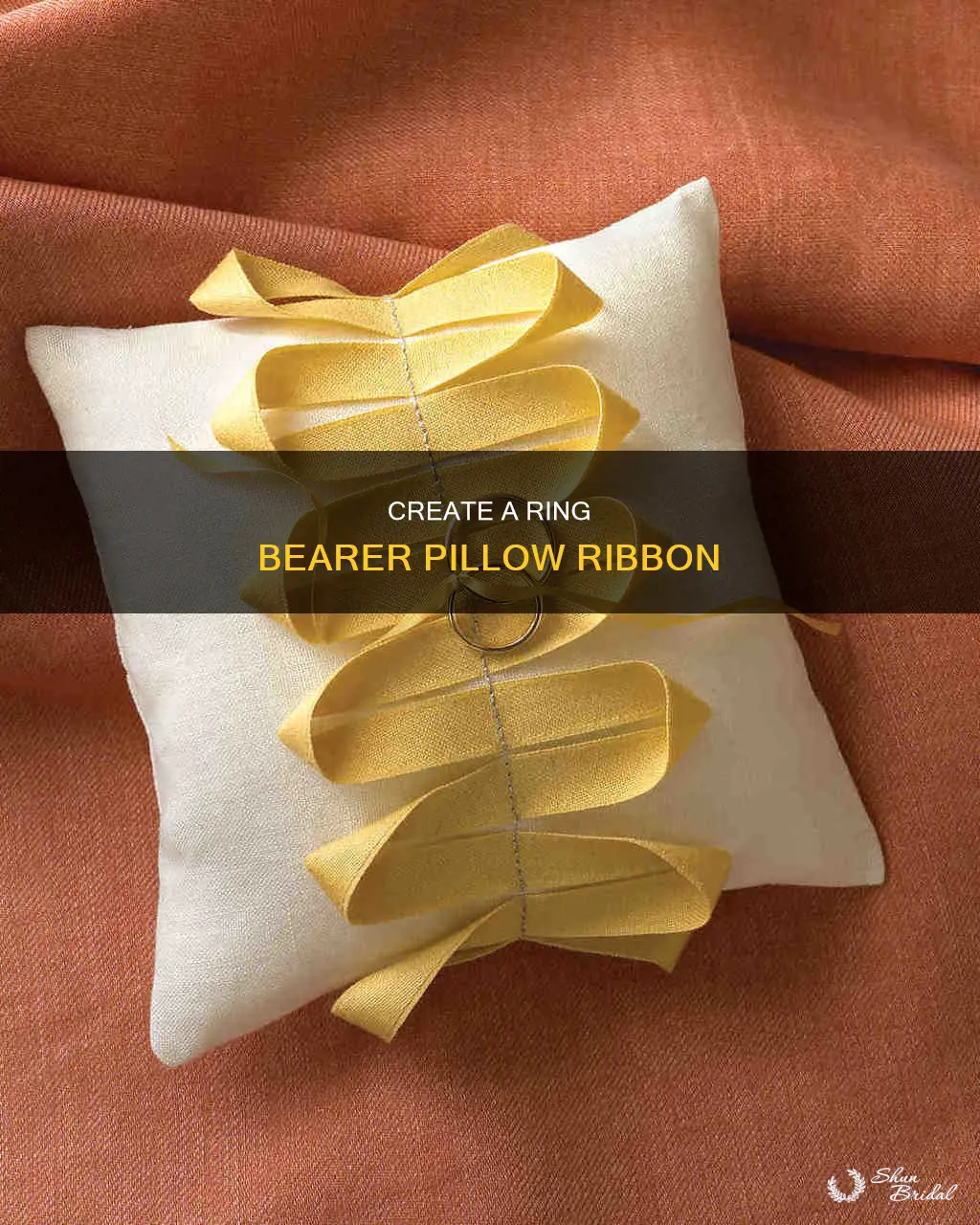 how to make a ribbon for a ring bearer pillow