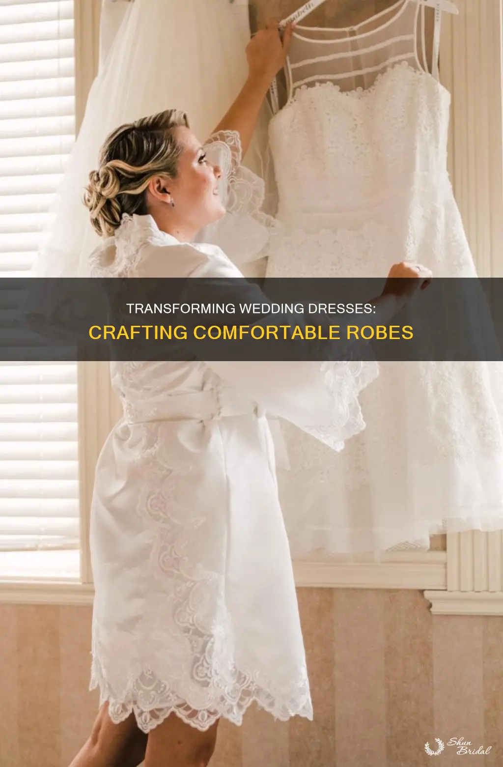 how to make a robe from a wedding dress