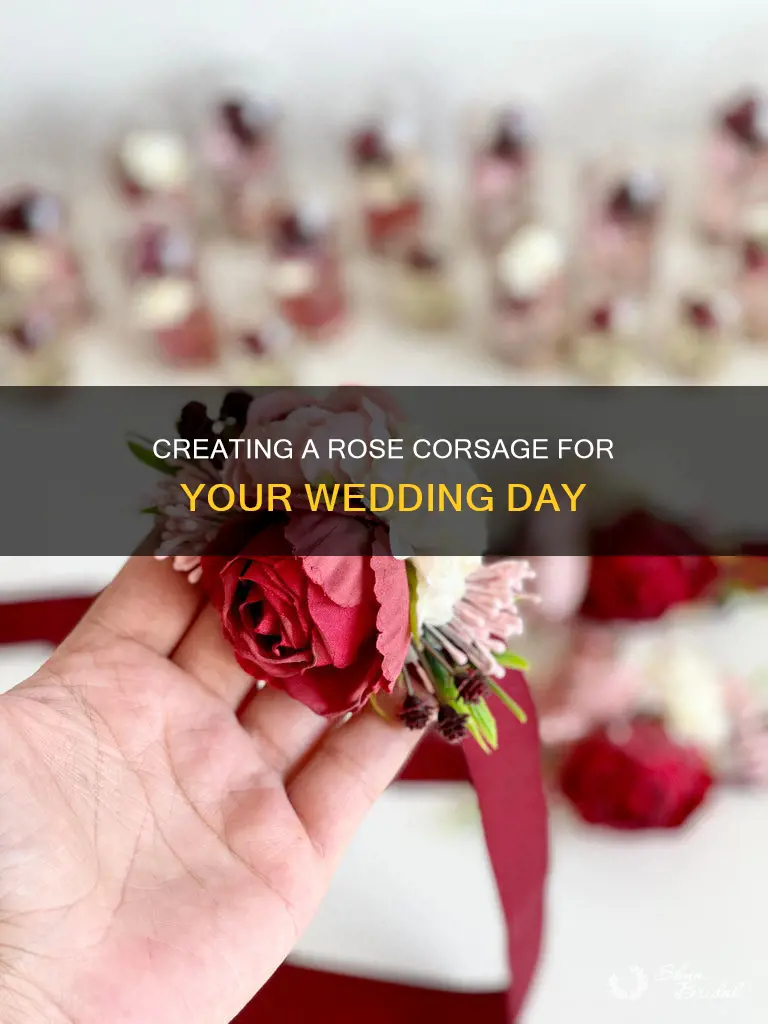 how to make a rose corsage for a wedding