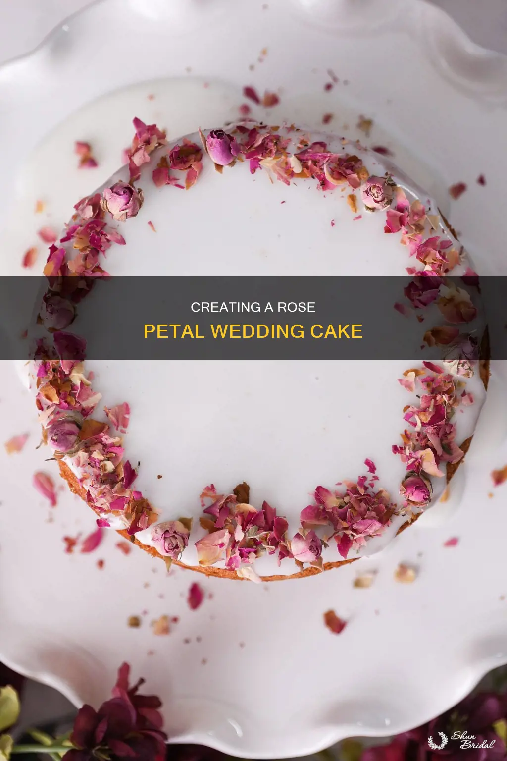 how to make a rose petal wedding cake