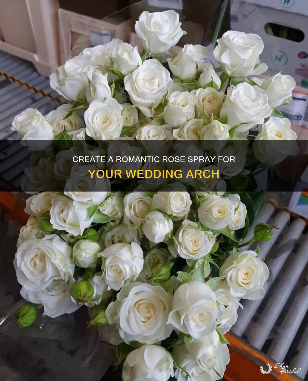 how to make a rose spray for a wedding arch