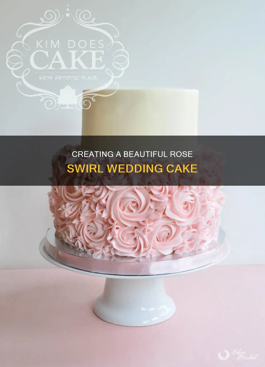 how to make a rose swirl wedding cake