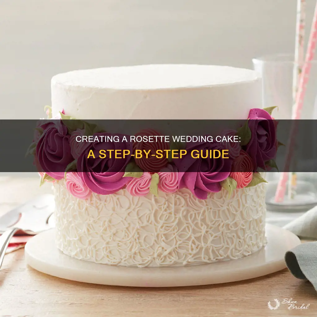 how to make a rosette wedding cake