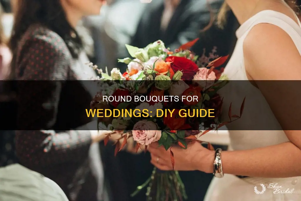 how to make a round bouquet wedding