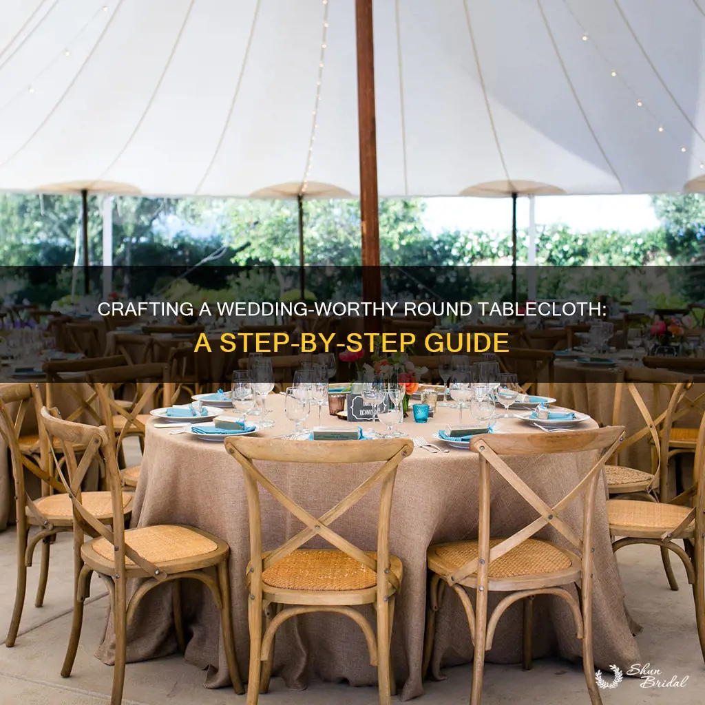 how to make a round tablecloth for wedding