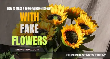 Creating a Round Wedding Bouquet with Artificial Flowers