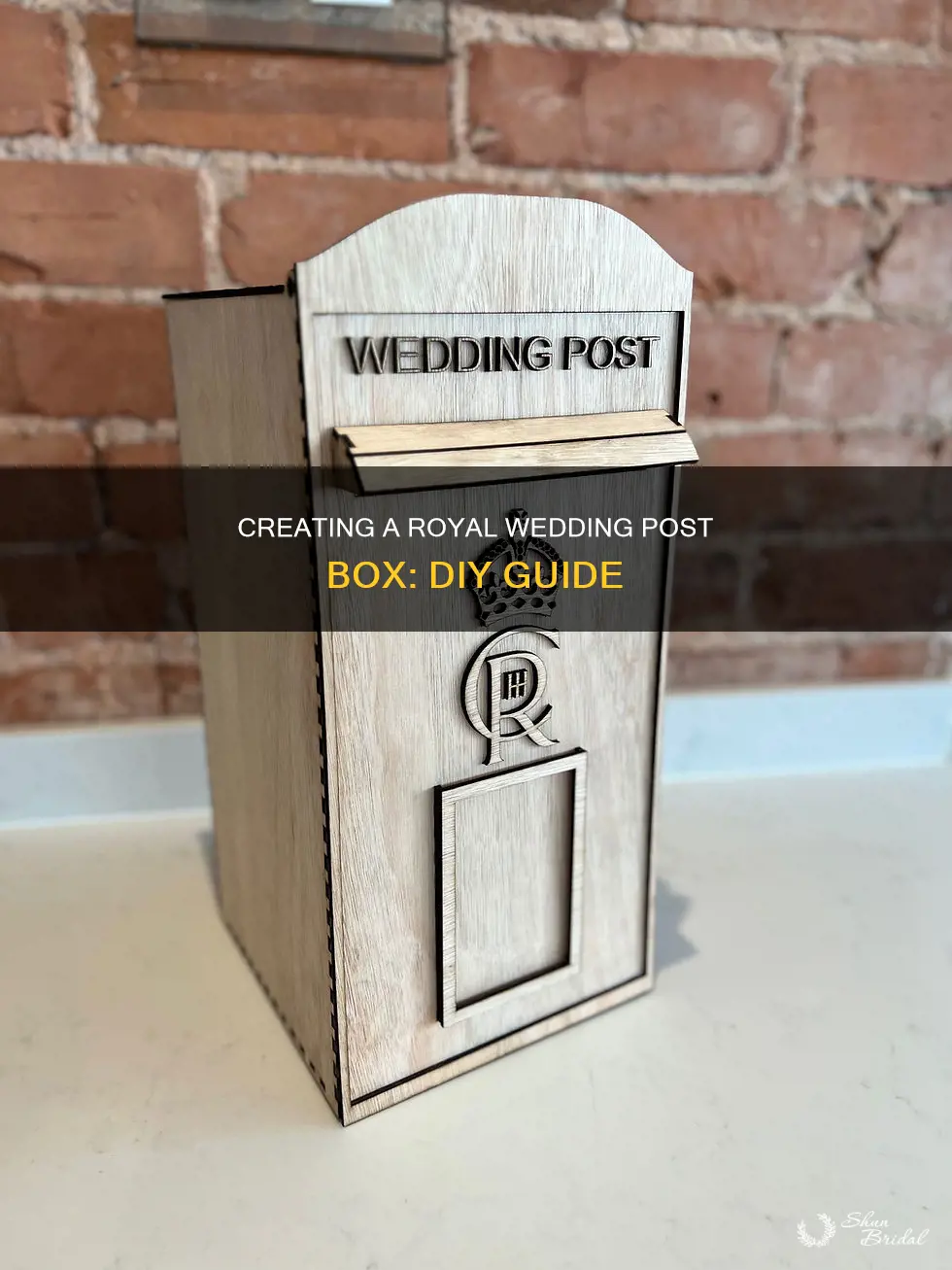 how to make a royal mail wedding post box