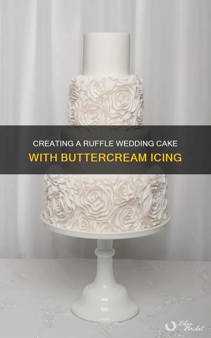 how to make a ruffle wedding cake with buttercream