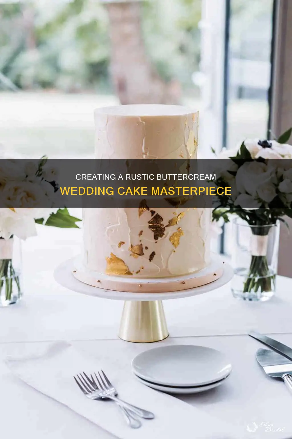 how to make a rustic buttercream wedding cake