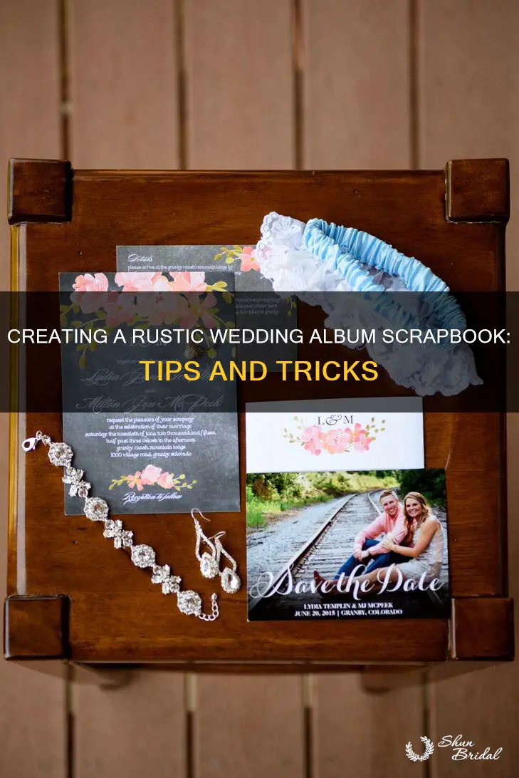 how to make a rustic themed wedding album scrapbook