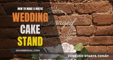 Creating a Rustic Wedding Cake Stand: A DIY Guide