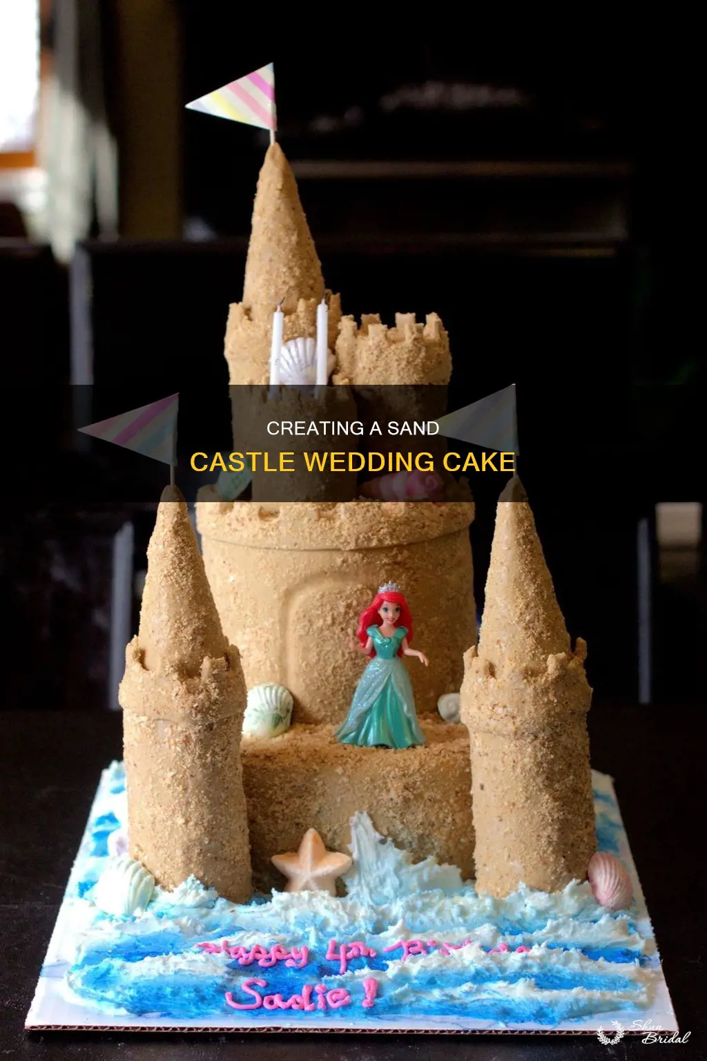 how to make a sand castle wedding cake