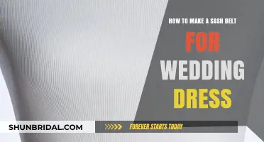 Creating a Sash Belt for Your Wedding Dress