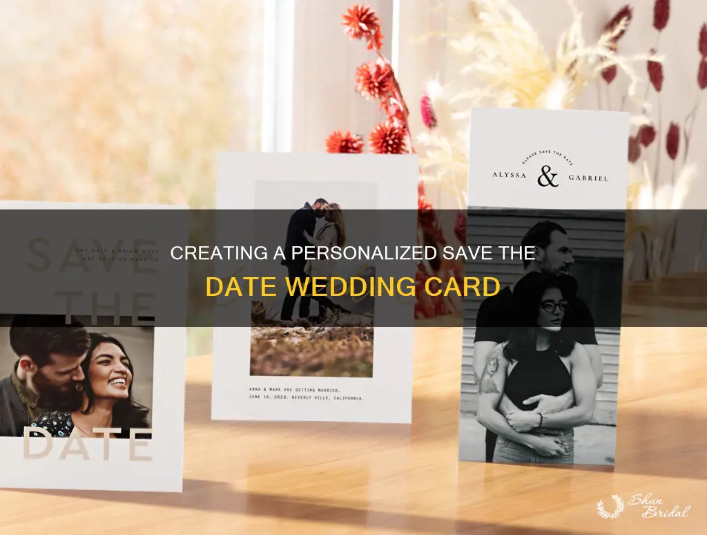 how to make a save the date wedding card