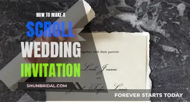 Crafting Unique Scroll Wedding Invites