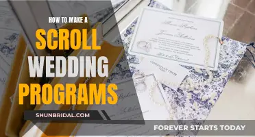 Creating Elegant Scroll Wedding Programs: A Step-by-Step Guide