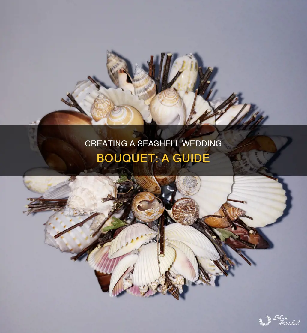 how to make a seashell wedding bouquet