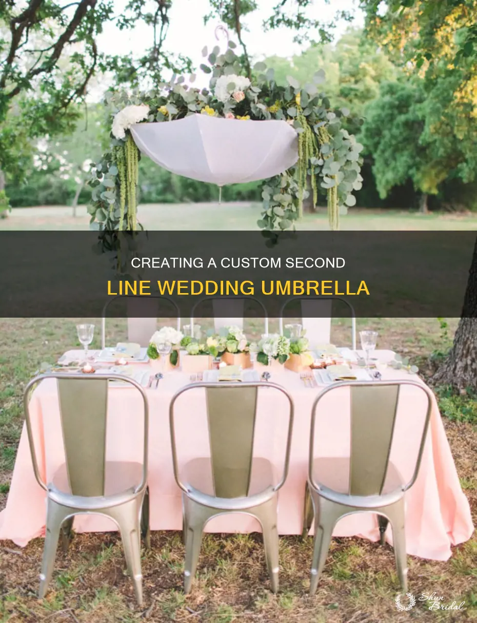 how to make a second line wedding umbrella