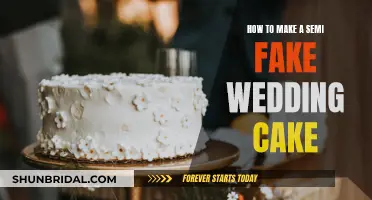 Creating a Convincing Semi-Fake Wedding Cake